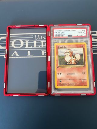 Pokemon Growlithe 1a Edición Español PSA 10