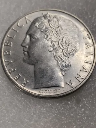 Moneda Italia 100 Liras 1969