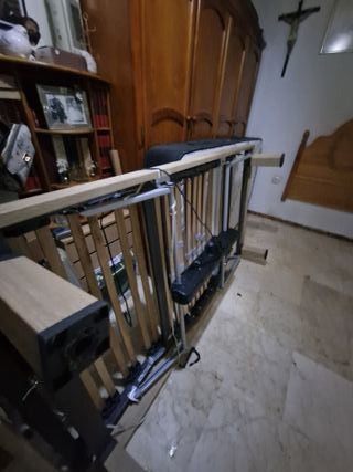 Cama articulada eléctrica madera y metal