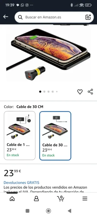 Cargador Inalámbrico Polmxs Rápido