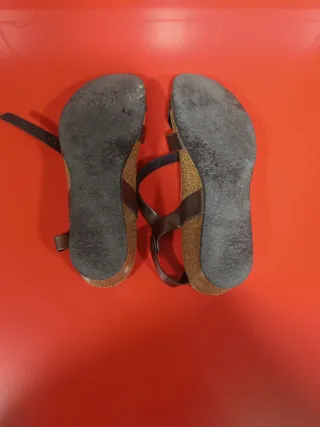 Sandalias BAYTON Plata Talla 40 (1 SÓLO USO)