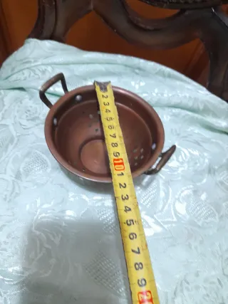 Colapasta in rame con manici