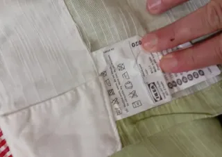 Cortinas Ikea Verdes y Blancas