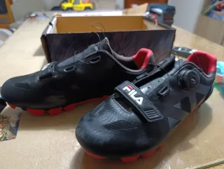 Zapatillas Ciclismo Fila Negras