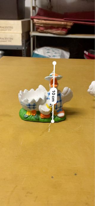 Set 2 Decorazioni Pasquali Ceramica