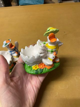 Set 2 Decorazioni Pasquali Ceramica