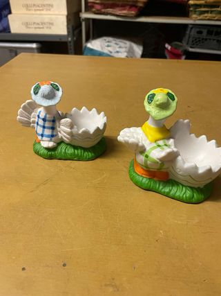 Set 2 Decorazioni Pasquali Ceramica