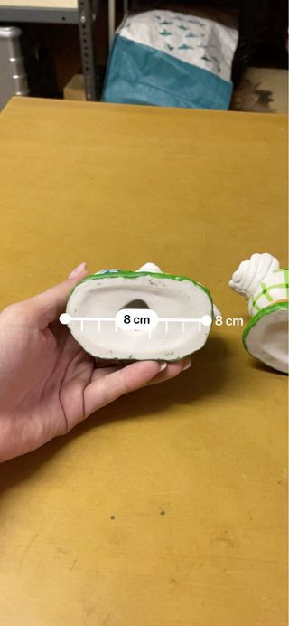 Set 2 Decorazioni Pasquali Ceramica