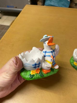 Set 2 Decorazioni Pasquali Ceramica