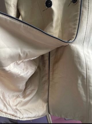 Gabardina Trench beige mujer