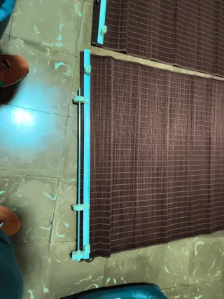 2 Estores enrollables de bambú 140x86