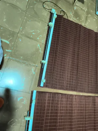 2 Estores enrollables de bambú 140x86