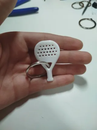 Llavero Raqueta Pádel Plástico