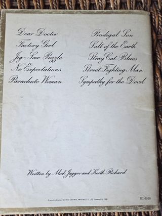 Partitura Rolling Stones Beggars Banquet