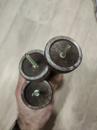 Soportes Cortinas Madera (3 uds)