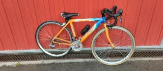 Bici de carretera Orbea niño naranja/azul