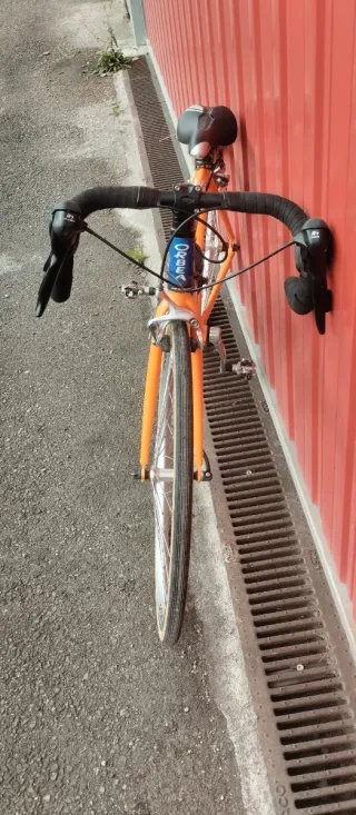 Bici de carretera Orbea niño naranja/azul