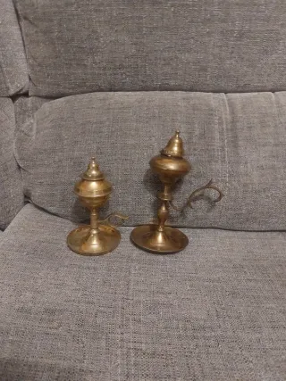 2 Candeleros de latón