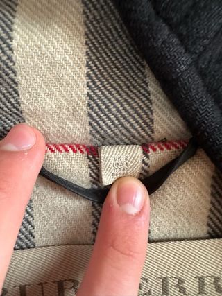 Black Duffle Coat - Burberry Brit - Black wool - S