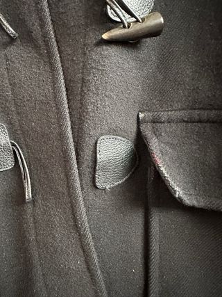 Black Duffle Coat - Burberry Brit - Black wool - S
