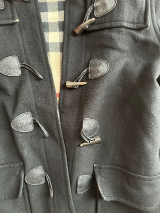 Black Duffle Coat - Burberry Brit - Black wool - S