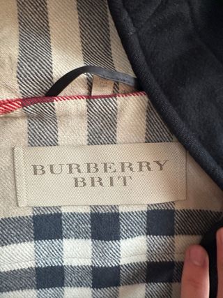 Black Duffle Coat - Burberry Brit - Black wool - S