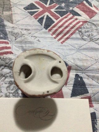 Statua bambina con cagnolino in ceramica