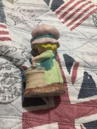 Statua bambina con cagnolino in ceramica