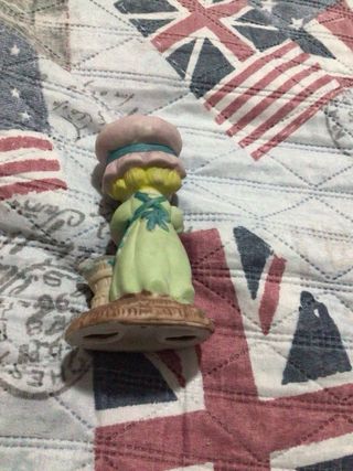 Statua bambina con cagnolino in ceramica