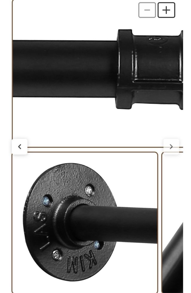 Perchero de pared negro metal