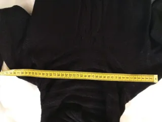 Abito in maglia nero cashmere e viscosa donna