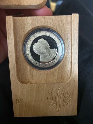 Moneda 2000 Pesetas 1990 Proof Plata