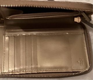 Portafoglio Gucci donna oro