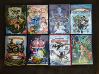 Lote 8 Películas DVD Infantiles Disney
