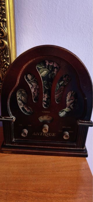 Radio Antigua Madera Decorativa
