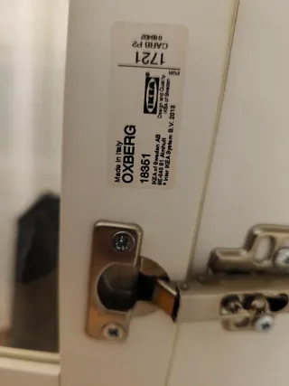 Módulo superior Billy Ikea cristal y madera.OXBERG