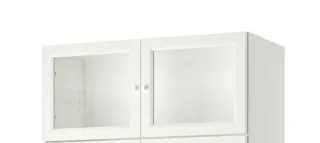 Módulo superior Billy Ikea cristal y madera.OXBERG