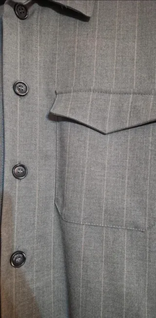 Sovracamicia Imperial gessata grigia XL