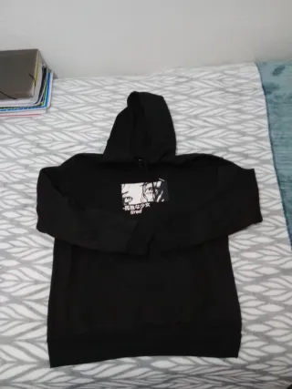 Sudadera Negra Manga Larga Talla L