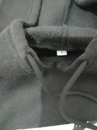 Sudadera Negra Manga Larga Talla L