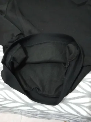 Sudadera Negra Manga Larga Talla L