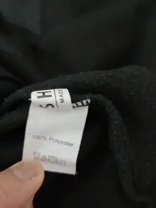 Sudadera Negra Manga Larga Talla L