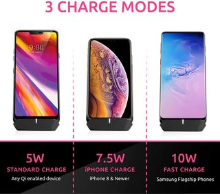 Cargador Inalámbrico Vertical Smpl Negro