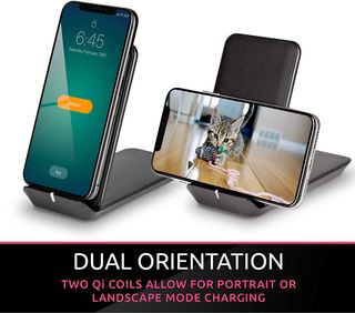 Cargador Inalámbrico Vertical Smpl Negro