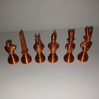 Ajedrez Egipcio Dorado y Plateado