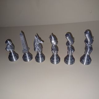 Ajedrez Egipcio Dorado y Plateado