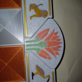 Ajedrez Egipcio Dorado y Plateado