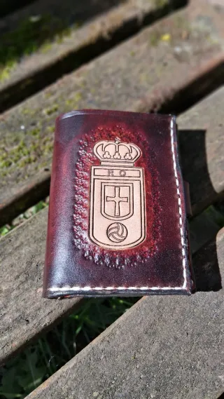 Cartera de cuero artesanal "Dia del padre"