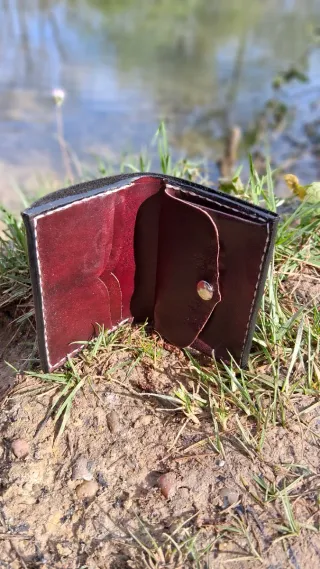 Cartera de cuero artesanal "Dia del padre"