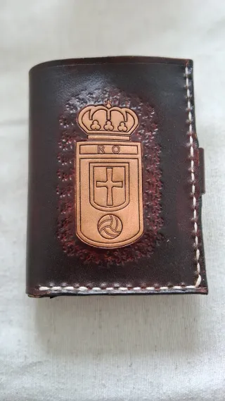 Cartera de cuero artesanal "Dia del padre"